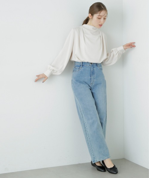 N.（N. Natural Beauty Basic）（エヌエヌナチュラルビューティーベーシック）の「◆【S Size Line】５ポケットワイドデニムパンツ（デニムパンツ・レディース・ライトブルー/ワンウォッシュ・MEDIUM/SMALL/X-SMALL）」の15枚目の写真