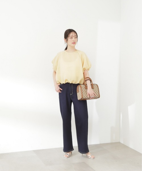 N.（N. Natural Beauty Basic）（エヌエヌナチュラルビューティーベーシック）の「◆【S Size Line】５ポケットワイドデニムパンツ（デニムパンツ・レディース・ライトブルー/ワンウォッシュ・MEDIUM/SMALL/X-SMALL）」の17枚目の写真