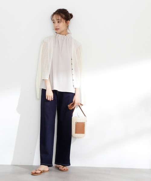 N.（N. Natural Beauty Basic）（エヌエヌナチュラルビューティーベーシック）の「◆【S Size Line】５ポケットワイドデニムパンツ（デニムパンツ・レディース・ライトブルー/ワンウォッシュ・MEDIUM/SMALL/X-SMALL）」の22枚目の写真