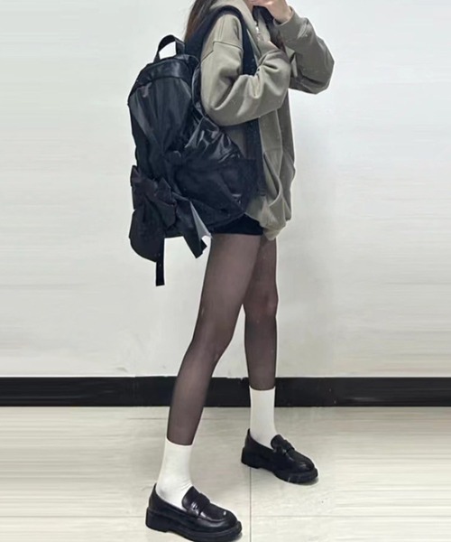 LYEON(リヨン)の「リボンバックパック/リュック(バックパック/リュック・レディース・ブラック/シルバー・FREE)」の3枚目の写真