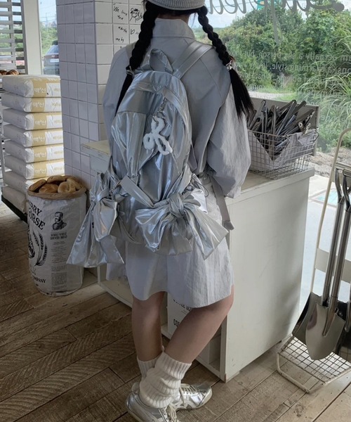 LYEON(リヨン)の「リボンバックパック/リュック(バックパック/リュック・レディース・ブラック/シルバー・FREE)」の19枚目の写真