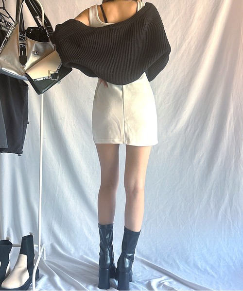 Chick(チック)の「Ribbon Mini Camisole Dress / リボンミニキャミワンピース(ワンピース・レディース・ホワイト/ブラック・FREE)」の20枚目の写真