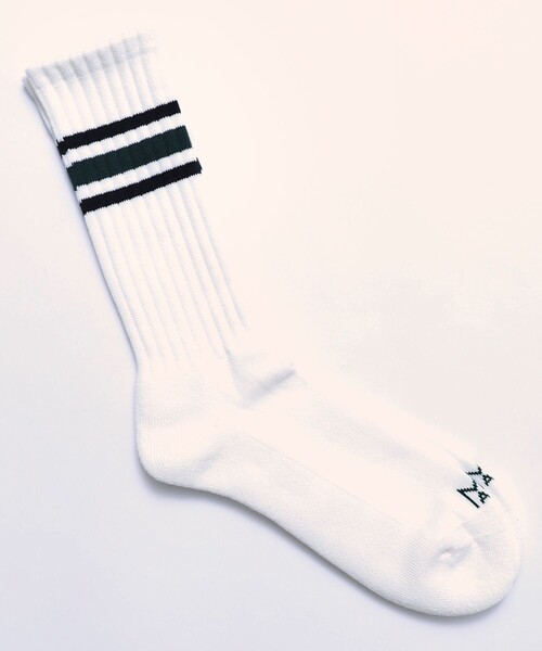 Firsthand（ファーストハンド）の「VIBSOX ×MA Firsthand/ビブソックス 別注 ラインソックス（ソックス/靴下・メンズ・ホワイト・ﾌﾘ-）」の2枚目の写真