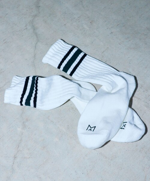 Firsthand（ファーストハンド）の「VIBSOX ×MA Firsthand/ビブソックス 別注 ラインソックス（ソックス/靴下・メンズ・ホワイト・ﾌﾘ-）」の10枚目の写真