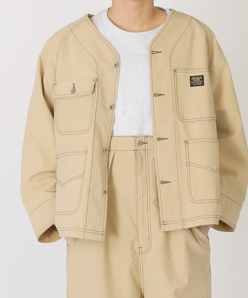 DOUBLE NAME（ダブルネーム）の「ピンドットカバーオール（カバーオール・レディース・ベージュ/ブラック・FREE）」の13枚目の写真