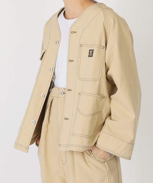 DOUBLE NAME（ダブルネーム）の「ピンドットカバーオール（カバーオール・レディース・ベージュ/ブラック・FREE）」の14枚目の写真