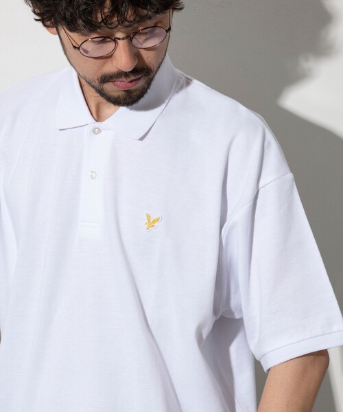 LYLE&SCOTT(ライルアンドスコット)の「Lyle&Scott/ライルアンドスコット 別注 リラックスフィット ワンポイントロゴ カノコ ポロシャツ(Tシャツ/カットソー・メンズ・ホワイト/ブラック/その他・SMALL/MEDIUM/LARGE)」の18枚目の写真