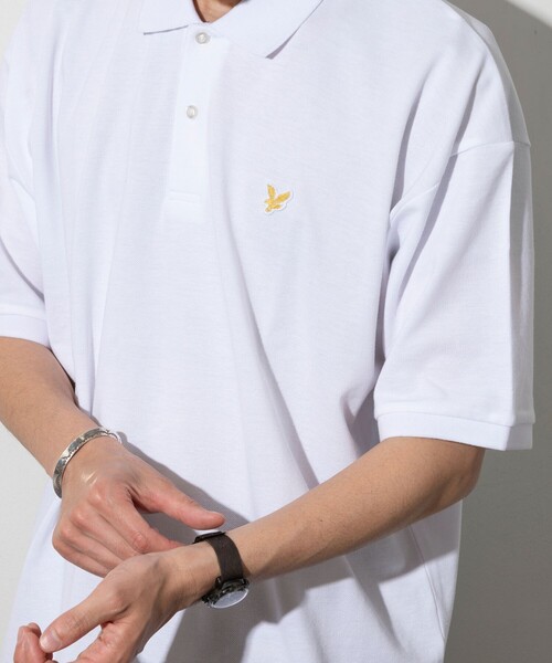 LYLE&SCOTT(ライルアンドスコット)の「Lyle&Scott/ライルアンドスコット 別注 リラックスフィット ワンポイントロゴ カノコ ポロシャツ(Tシャツ/カットソー・メンズ・ホワイト/ブラック/その他・SMALL/MEDIUM/LARGE)」の19枚目の写真