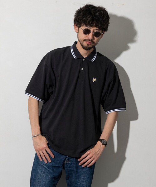 LYLE&SCOTT(ライルアンドスコット)の「Lyle&Scott/ライルアンドスコット 別注 リラックスフィット ワンポイントロゴ カノコ ポロシャツ(Tシャツ/カットソー・メンズ・ホワイト/ブラック/その他・SMALL/MEDIUM/LARGE)」の20枚目の写真