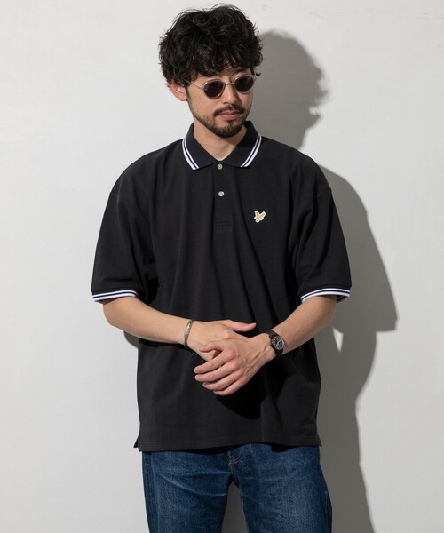LYLE&SCOTT(ライルアンドスコット)の「Lyle&Scott/ライルアンドスコット 別注 リラックスフィット ワンポイントロゴ カノコ ポロシャツ(Tシャツ/カットソー・メンズ・ホワイト/ブラック/その他・SMALL/MEDIUM/LARGE)」の21枚目の写真
