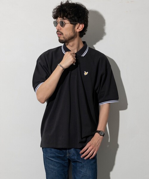 LYLE&SCOTT(ライルアンドスコット)の「Lyle&Scott/ライルアンドスコット 別注 リラックスフィット ワンポイントロゴ カノコ ポロシャツ(Tシャツ/カットソー・メンズ・ホワイト/ブラック/その他・SMALL/MEDIUM/LARGE)」の22枚目の写真