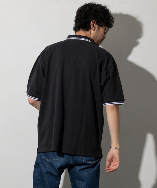 LYLE&SCOTT(ライルアンドスコット)の「Lyle&Scott/ライルアンドスコット 別注 リラックスフィット ワンポイントロゴ カノコ ポロシャツ(Tシャツ/カットソー・メンズ・ホワイト/ブラック/その他・SMALL/MEDIUM/LARGE)」の12枚目の写真