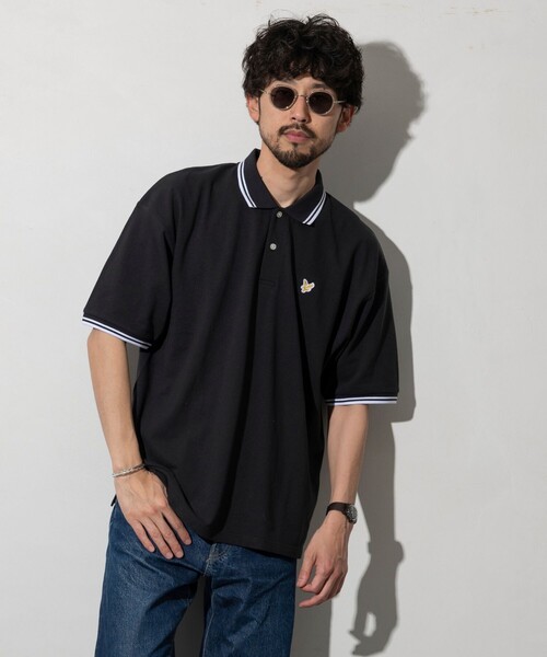 LYLE&SCOTT(ライルアンドスコット)の「Lyle&Scott/ライルアンドスコット 別注 リラックスフィット ワンポイントロゴ カノコ ポロシャツ(Tシャツ/カットソー・メンズ・ホワイト/ブラック/その他・SMALL/MEDIUM/LARGE)」の14枚目の写真