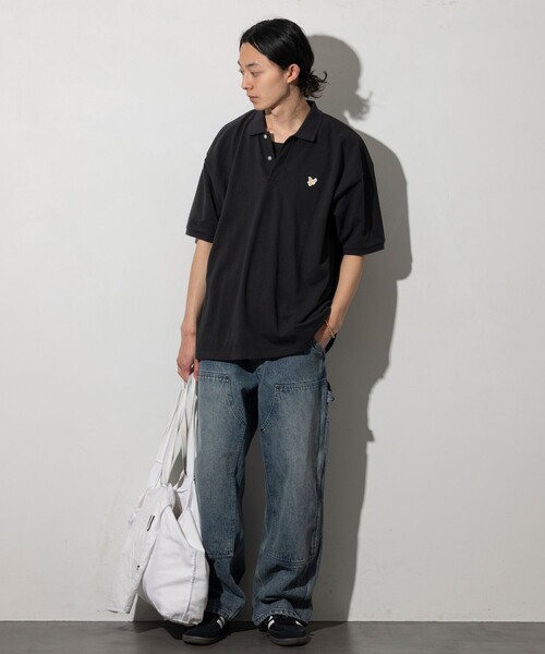LYLE&SCOTT(ライルアンドスコット)の「Lyle&Scott/ライルアンドスコット 別注 リラックスフィット ワンポイントロゴ カノコ ポロシャツ(Tシャツ/カットソー・メンズ・ホワイト/ブラック/その他・SMALL/MEDIUM/LARGE)」の16枚目の写真