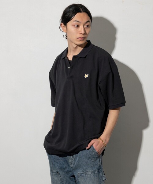 LYLE&SCOTT(ライルアンドスコット)の「Lyle&Scott/ライルアンドスコット 別注 リラックスフィット ワンポイントロゴ カノコ ポロシャツ(Tシャツ/カットソー・メンズ・ホワイト/ブラック/その他・SMALL/MEDIUM/LARGE)」の10枚目の写真