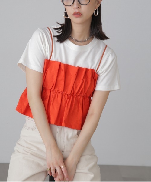 FREE'S MART（フリーズマート）の「◇シャイニーキャミソールビスチェ（シャツ/ブラウス・レディース・レッド/ブラック/ホワイト・FREE）」の3枚目の写真