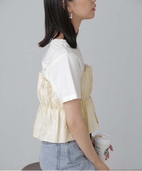 FREE'S MART（フリーズマート）の「◇シャイニーキャミソールビスチェ（シャツ/ブラウス・レディース・レッド/ブラック/ホワイト・FREE）」の8枚目の写真