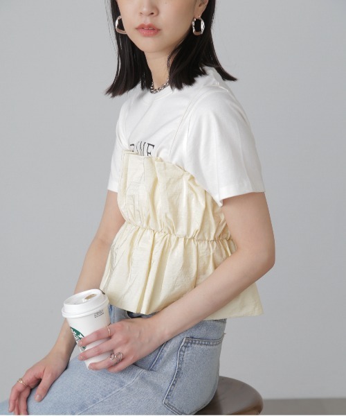 FREE'S MART（フリーズマート）の「◇シャイニーキャミソールビスチェ（シャツ/ブラウス・レディース・レッド/ブラック/ホワイト・FREE）」の12枚目の写真