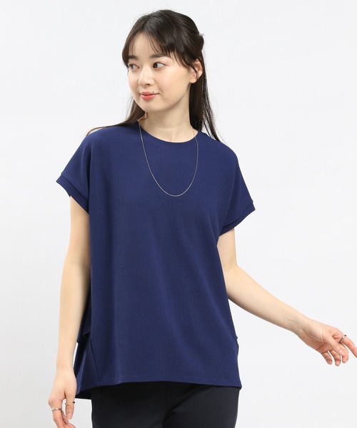 GLOBAL WORK Smile Seed Store（グローバルワーク スマイルシードストア）の「フクレジャガードバックフリルPOフレンチスリーブ/108551（Tシャツ/カットソー・レディース・モカ/ブルー系その他6/ブラック/アイボリー・SMALL/MEDIUM/X-LARGE/LARGE）」の14枚目の写真