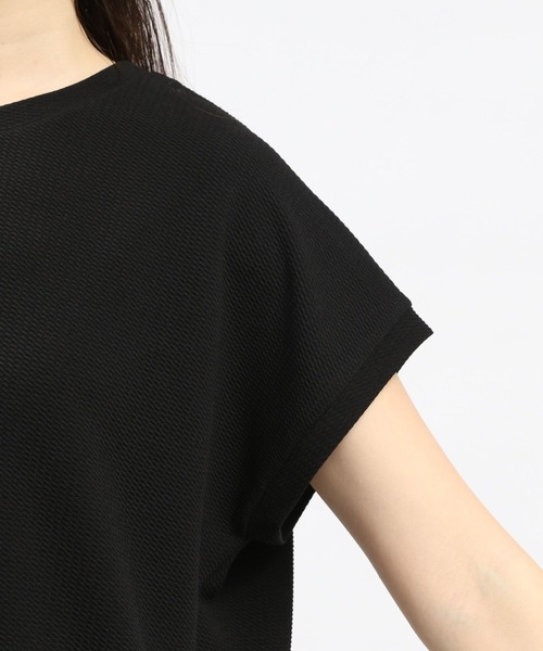 GLOBAL WORK Smile Seed Store（グローバルワーク スマイルシードストア）の「フクレジャガードバックフリルPOフレンチスリーブ/108551（Tシャツ/カットソー・レディース・モカ/ブルー系その他6/ブラック/アイボリー・SMALL/MEDIUM/X-LARGE/LARGE）」の21枚目の写真