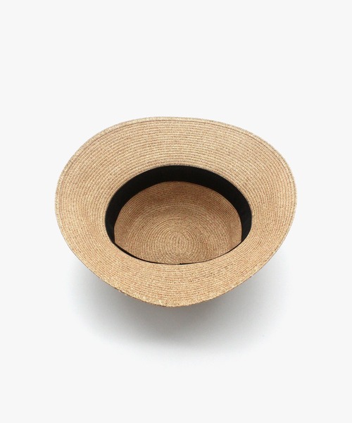 MANIERA（マニエラ）の「ペーパーブレードボーダーリボンハット（ハット・レディース・ベージュ/ブラウン/ブラック・FREE）」の16枚目の写真