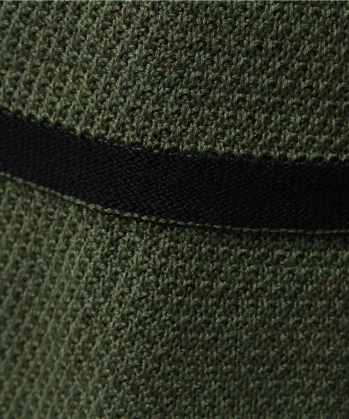 SEVENDAYS=SUNDAY（セブンデイズサンデイ）の「アクリルコットン　カノコボーダー長袖プルオーバー（ニット/セーター・レディース・カーキ/ネイビー/オフホワイト・FREE）」の12枚目の写真