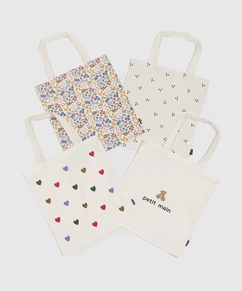 petit main（プティマイン）の「エコトートバッグ（トートバッグ・キッズ・ライトピンク/モカ/マルチ/レッド・FREE）」の13枚目の写真