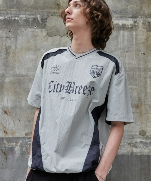 CITYBREEZE（シティブリーズ）の「CITY NYLON UNIFORM SHORT SLEEVE T-SHIRT（Tシャツ/カットソー・レディース・グレー/ネイビー・MEDIUM/LARGE）」の12枚目の写真