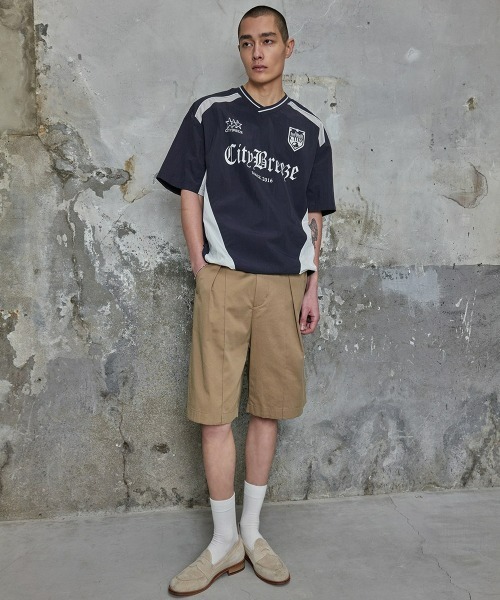 CITYBREEZE（シティブリーズ）の「CITY NYLON UNIFORM SHORT SLEEVE T-SHIRT（Tシャツ/カットソー・レディース・グレー/ネイビー・MEDIUM/LARGE）」の7枚目の写真