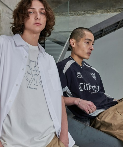 CITYBREEZE（シティブリーズ）の「CITY NYLON UNIFORM SHORT SLEEVE T-SHIRT（Tシャツ/カットソー・レディース・グレー/ネイビー・MEDIUM/LARGE）」の9枚目の写真