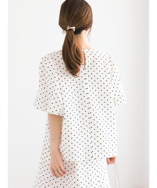 Te chichi（テチチ）の「サッカードットバルーンスリーブブラウス（セットアップ可）（シャツ/ブラウス・レディース・ブラウン/オフホワイト・F）」の15枚目の写真