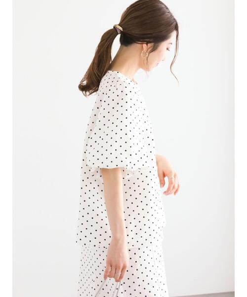 Te chichi（テチチ）の「サッカードットバルーンスリーブブラウス（セットアップ可）（シャツ/ブラウス・レディース・ブラウン/オフホワイト・F）」の16枚目の写真