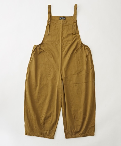 CUBE SUGAR（キューブシュガー）の「ツイルビッグサロペット（サロペット/オーバーオール・レディース・カーキ/ベージュ/ブラック・M）」の20枚目の写真