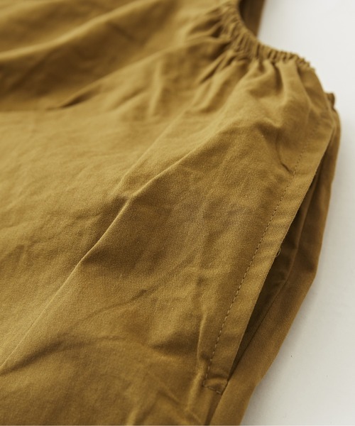 CUBE SUGAR（キューブシュガー）の「ツイルビッグサロペット（サロペット/オーバーオール・レディース・カーキ/ベージュ/ブラック・M）」の15枚目の写真