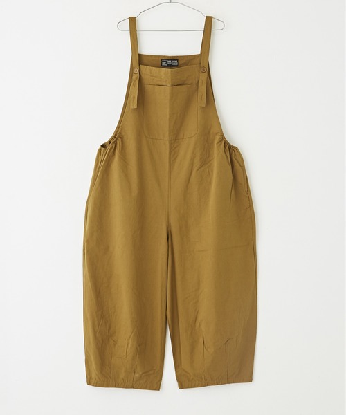 CUBE SUGAR（キューブシュガー）の「ツイルビッグサロペット（サロペット/オーバーオール・レディース・カーキ/ベージュ/ブラック・M）」の7枚目の写真
