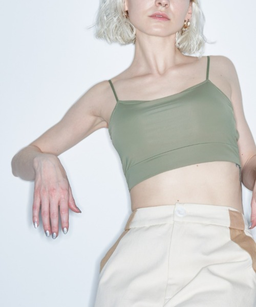 Solace（ソレイス）の「バックオープンベアトップ（チューブトップ・レディース・ブラック/ナチュラル/グリーン/ホワイト・FREE）」の14枚目の写真