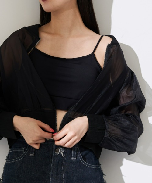 Solace（ソレイス）の「バックオープンベアトップ（チューブトップ・レディース・ブラック/ナチュラル/グリーン/ホワイト・FREE）」の11枚目の写真