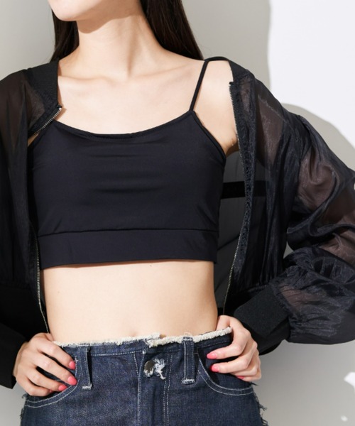 Solace（ソレイス）の「バックオープンベアトップ（チューブトップ・レディース・ブラック/ナチュラル/グリーン/ホワイト・FREE）」の10枚目の写真