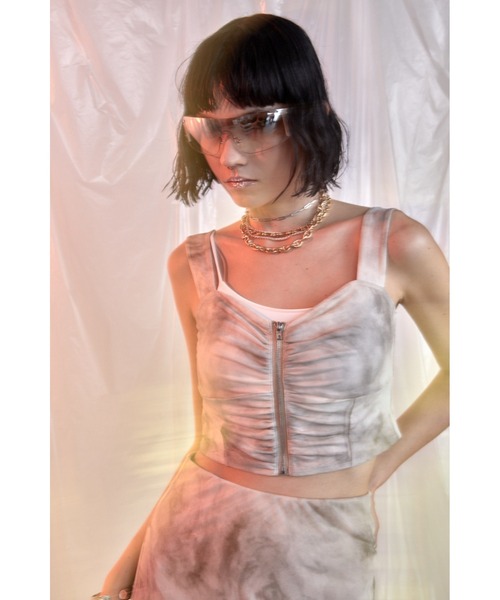 Solace（ソレイス）の「バックオープンベアトップ（チューブトップ・レディース・ブラック/ナチュラル/グリーン/ホワイト・FREE）」の12枚目の写真