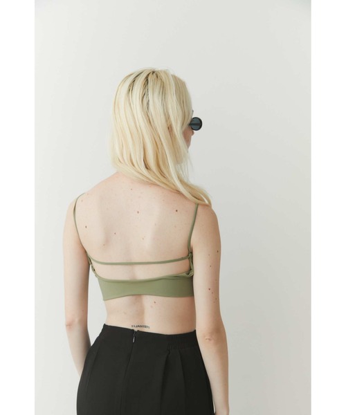 Solace（ソレイス）の「バックオープンベアトップ（チューブトップ・レディース・ブラック/ナチュラル/グリーン/ホワイト・FREE）」の15枚目の写真