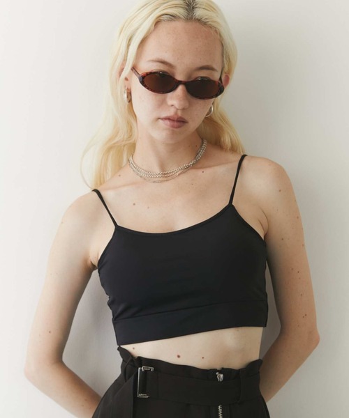 Solace（ソレイス）の「バックオープンベアトップ（チューブトップ・レディース・ブラック/ナチュラル/グリーン/ホワイト・FREE）」の22枚目の写真