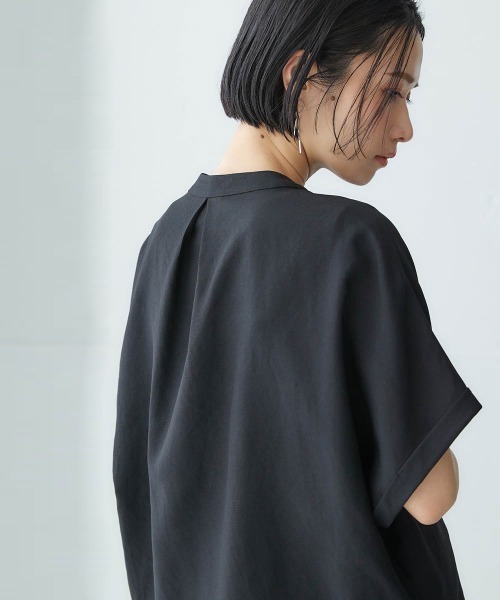 セール】胸ポケットフレンチスリーブシャツ ［Soiunique