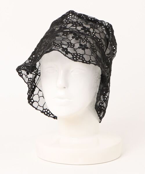 TONE SELECT GOODS(トーンセレクトグッズ)の「pur chouchou/花柄 レース バケットハット P4269(ハット・レディース・ホワイト/ブラック・FREE)」の10枚目の写真