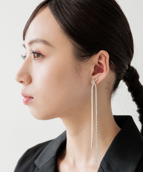 HARE（ハレ）の「ロングチェーンピアス(HARE)（ピアス（両耳用
