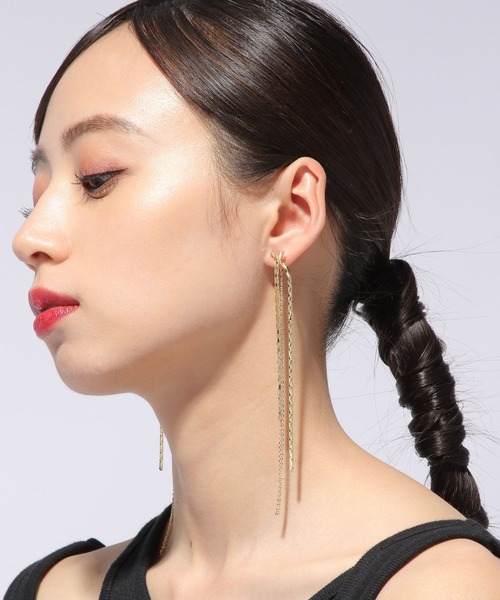 HARE（ハレ）の「ロングチェーンピアス(HARE)（ピアス（両耳用