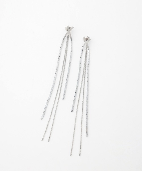 HARE（ハレ）の「ロングチェーンピアス(HARE)（ピアス（両耳用）・レディース・シルバー/ゴールド・FREE）」の10枚目の写真