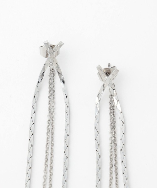 HARE（ハレ）の「ロングチェーンピアス(HARE)（ピアス（両耳用）・レディース・シルバー/ゴールド・FREE）」の12枚目の写真