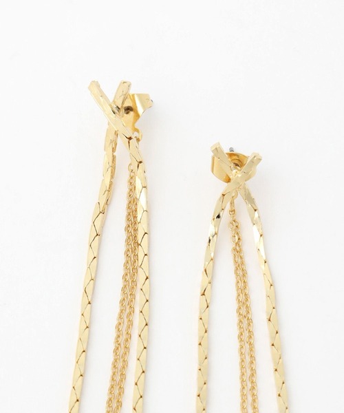 HARE（ハレ）の「ロングチェーンピアス(HARE)（ピアス（両耳用）・レディース・シルバー/ゴールド・FREE）」の13枚目の写真