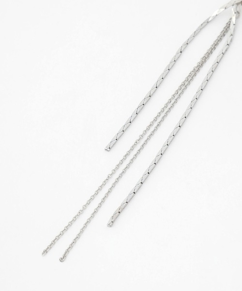 HARE（ハレ）の「ロングチェーンピアス(HARE)（ピアス（両耳用）・レディース・シルバー/ゴールド・FREE）」の15枚目の写真