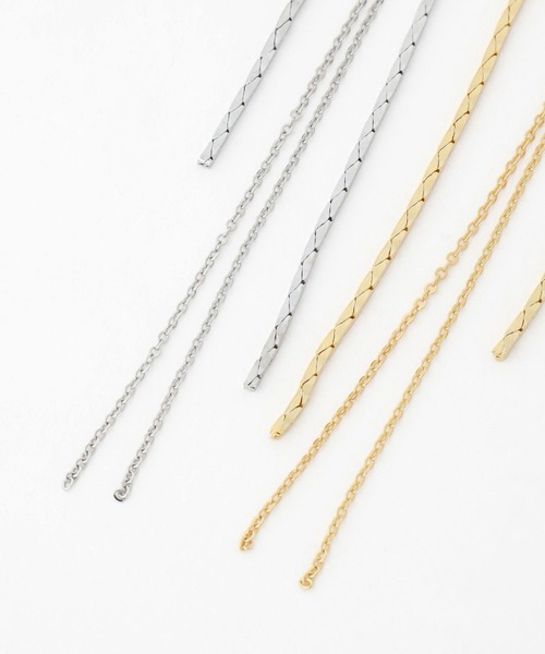 HARE（ハレ）の「ロングチェーンピアス(HARE)（ピアス（両耳用）・レディース・シルバー/ゴールド・FREE）」の16枚目の写真